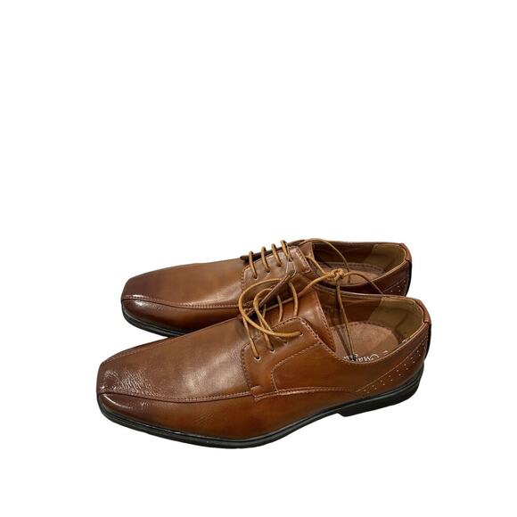 Men’s Marco Vitale Collezione Brown Leather Dress Shoes 11 - Picture 3 of 5